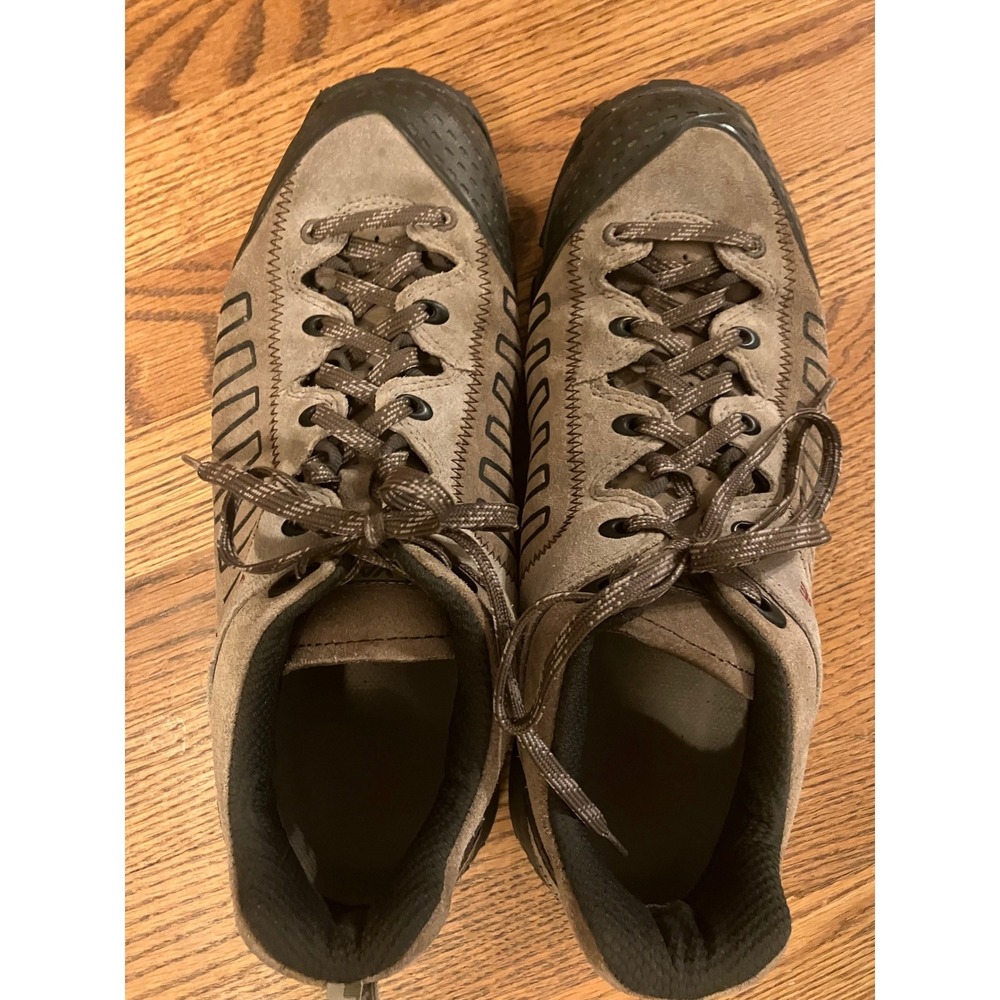 Vasque Juxt Mens size 12 Hiking Shoes Suede Approach Taupe Black Low Top